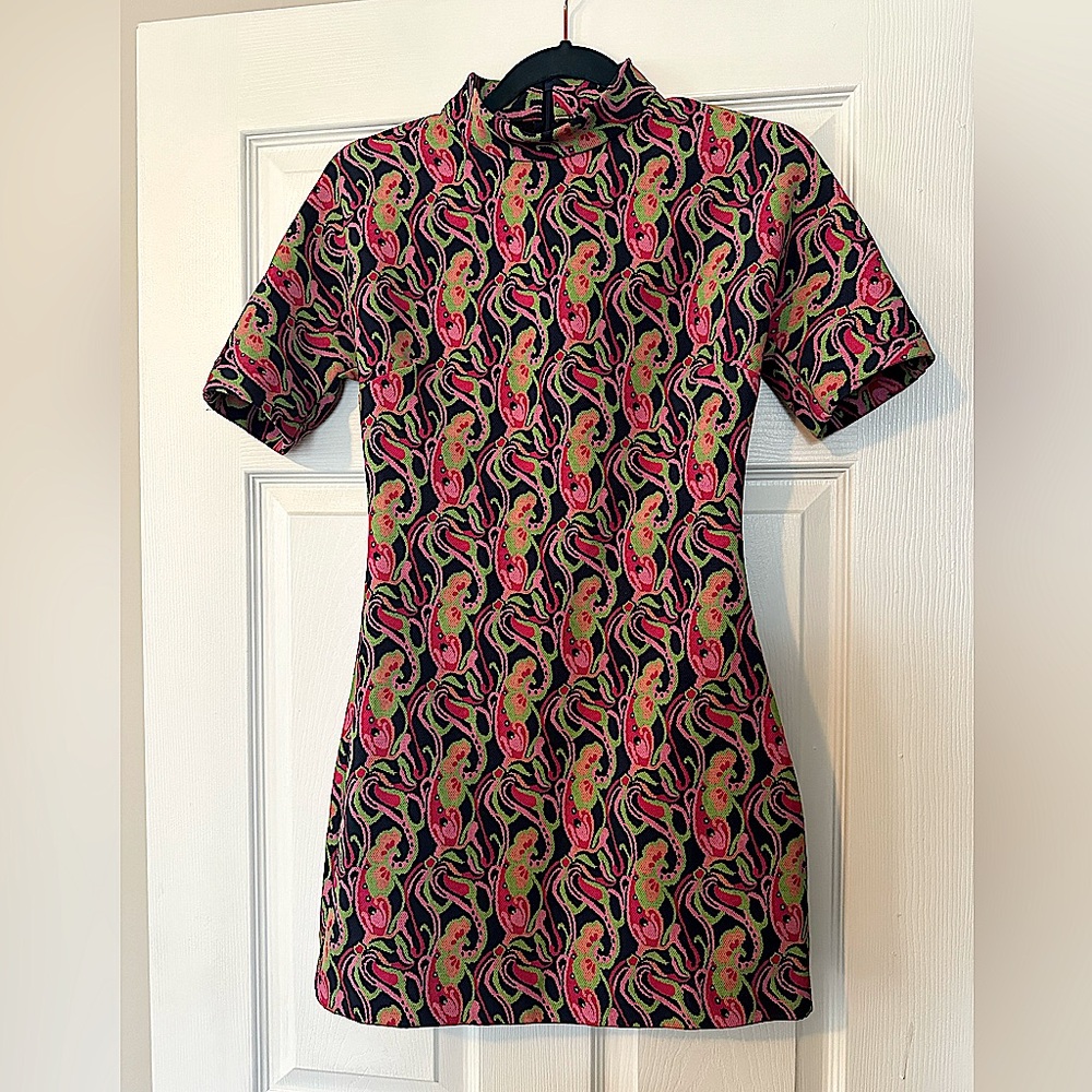 Zara Psychedelic Mini Dress